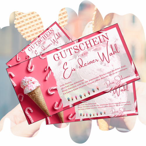 Gutschein - Eis Essen Geschenkgutschein