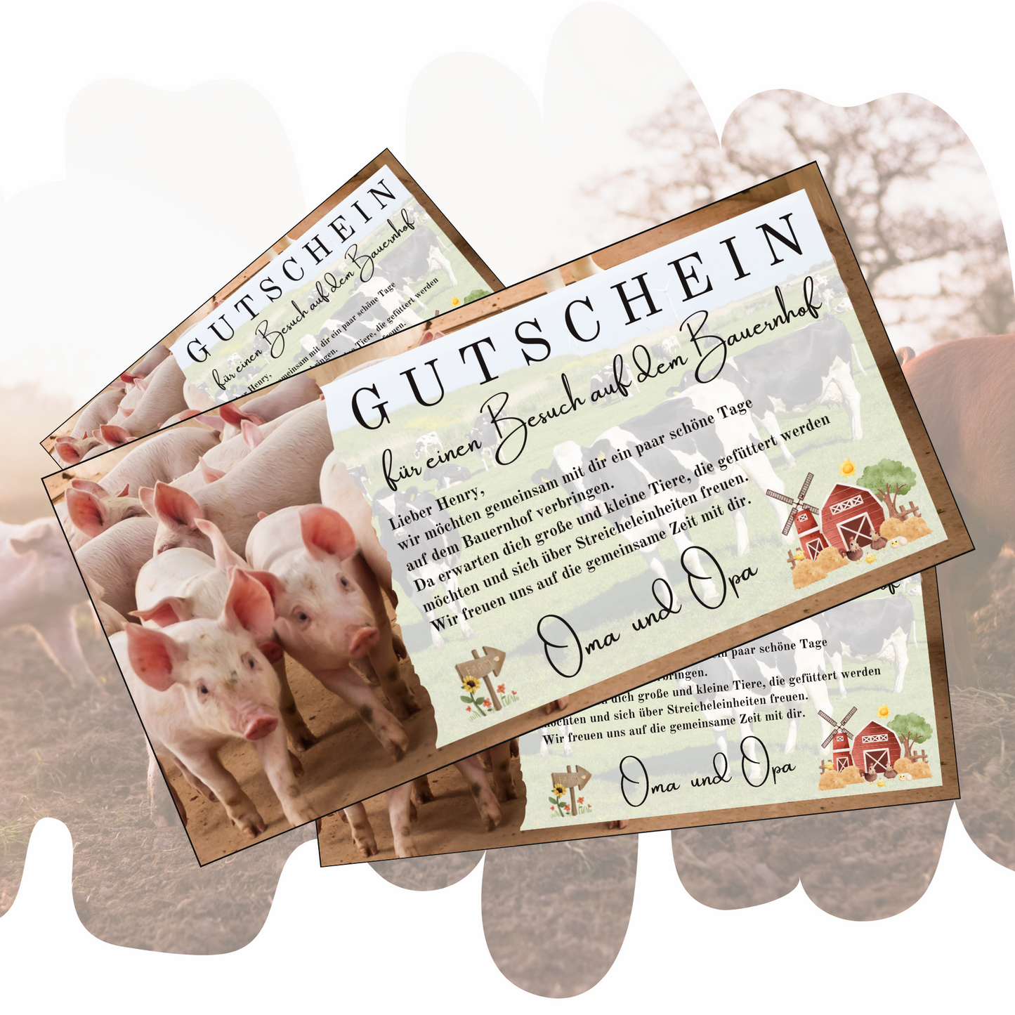 Gutschein - Urlaub Bauernhof