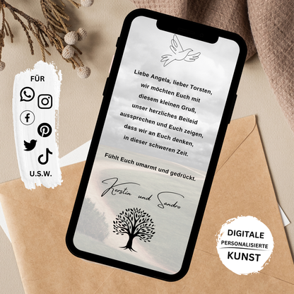 eCARD - Beileidsbekundung und Trauerkarte