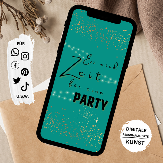 eCARD - Animierte Einladungskarte Geburtstag