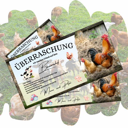 Gutschein - Urlaub Bauernhof