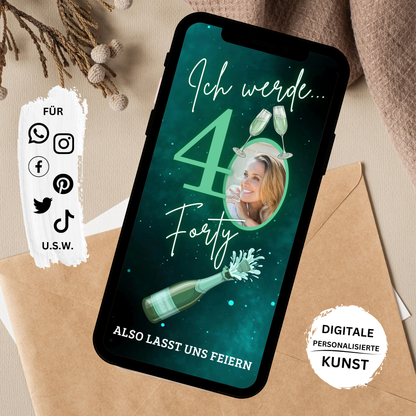 eCARD - Animierte Einladungskarte Geburtstag