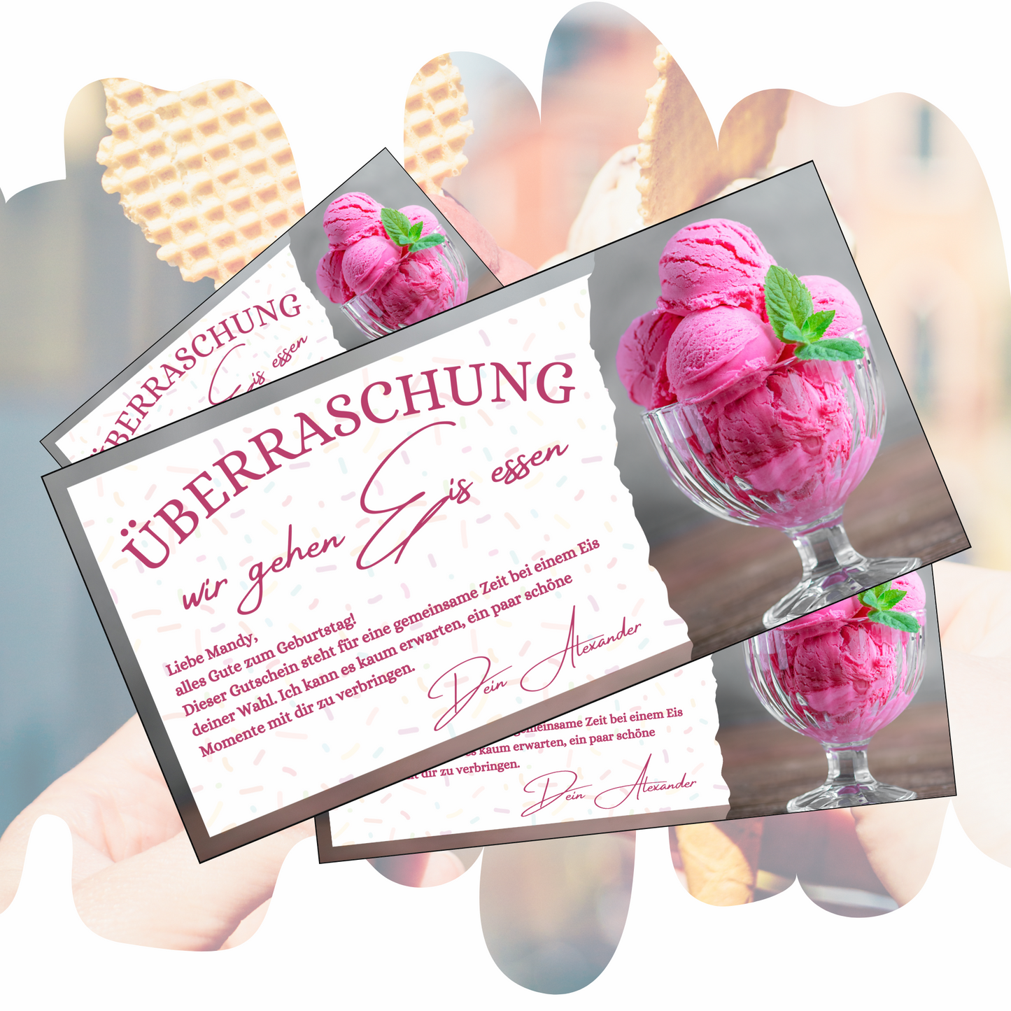 Gutschein - Eis Essen Geschenkgutschein