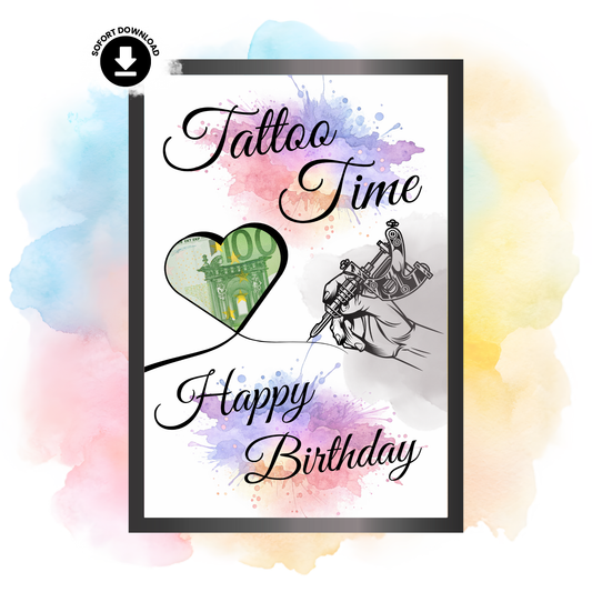 Geldgeschenk - Wunscherfüller Geschenkidee für ein Tattoo