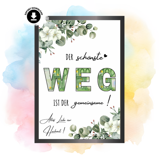 Geldgeschenk - Der schönste Weg ist der gemeinsame