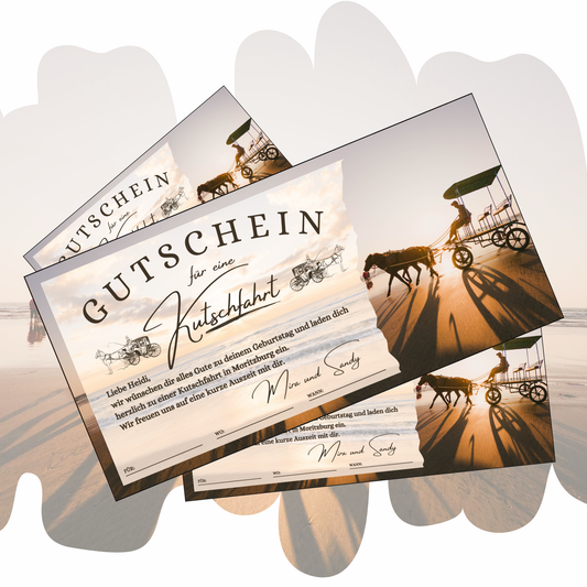 Gutschein - Kutschfahrt Rundfahrt Pferdekutsche