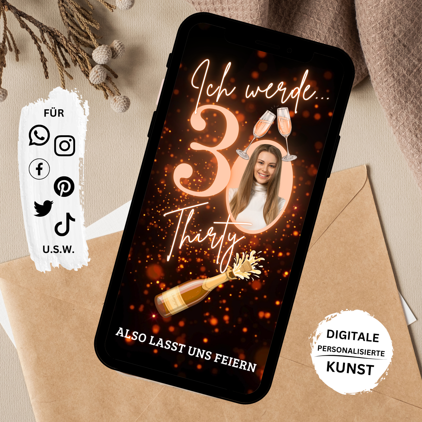 eCARD - Animierte Einladungskarte Geburtstag