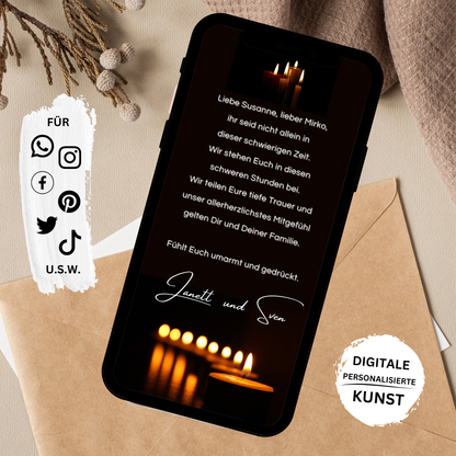 eCARD - Beileidsbekundung und Trauerkarte