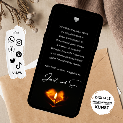 eCARD - Beileidsbekundung und Trauerkarte