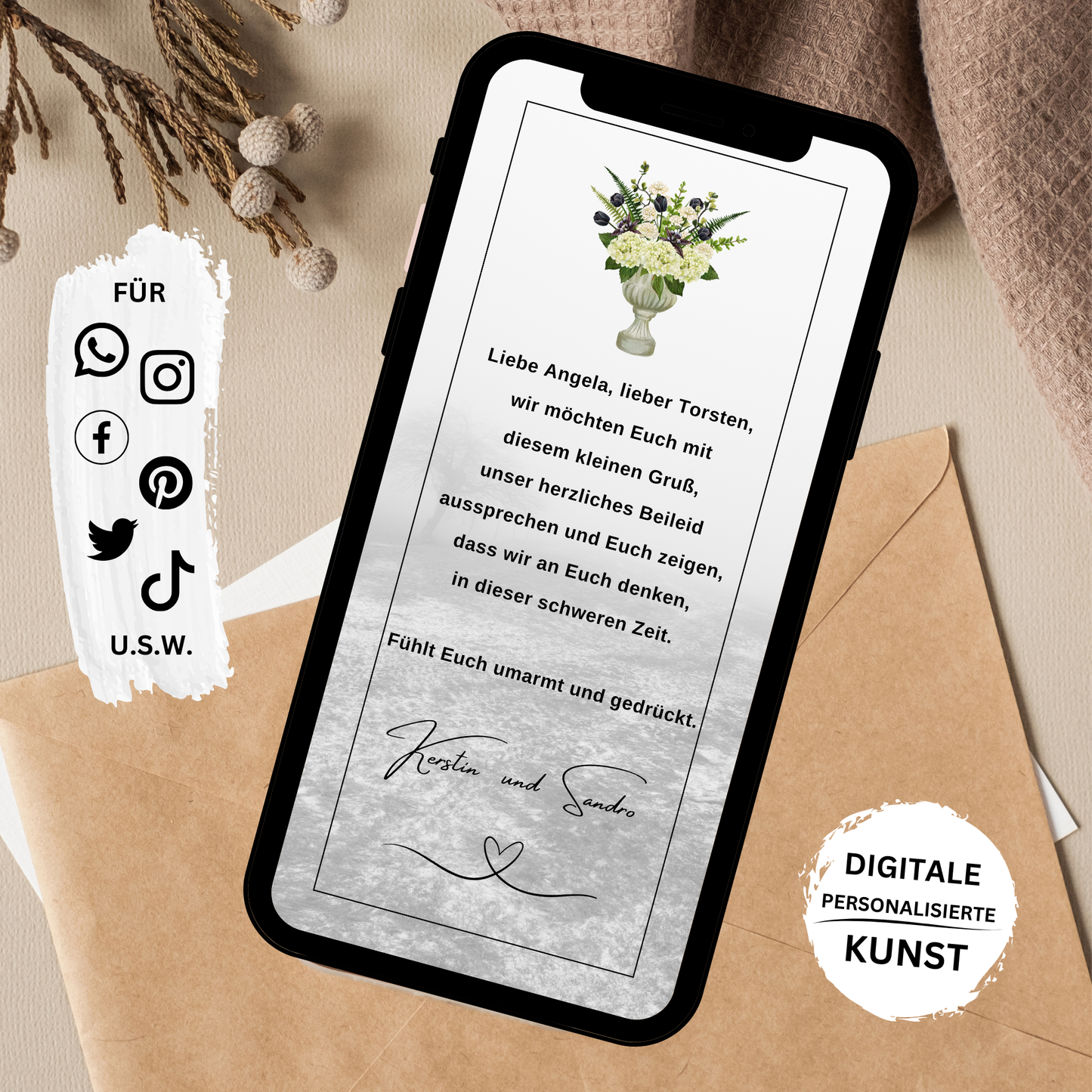 eCARD - Beileidsbekundung und Trauerkarte