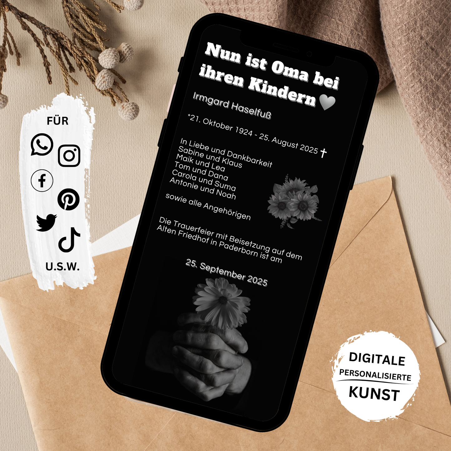 eCARD - Trauerkarte und Beileidsbekundung