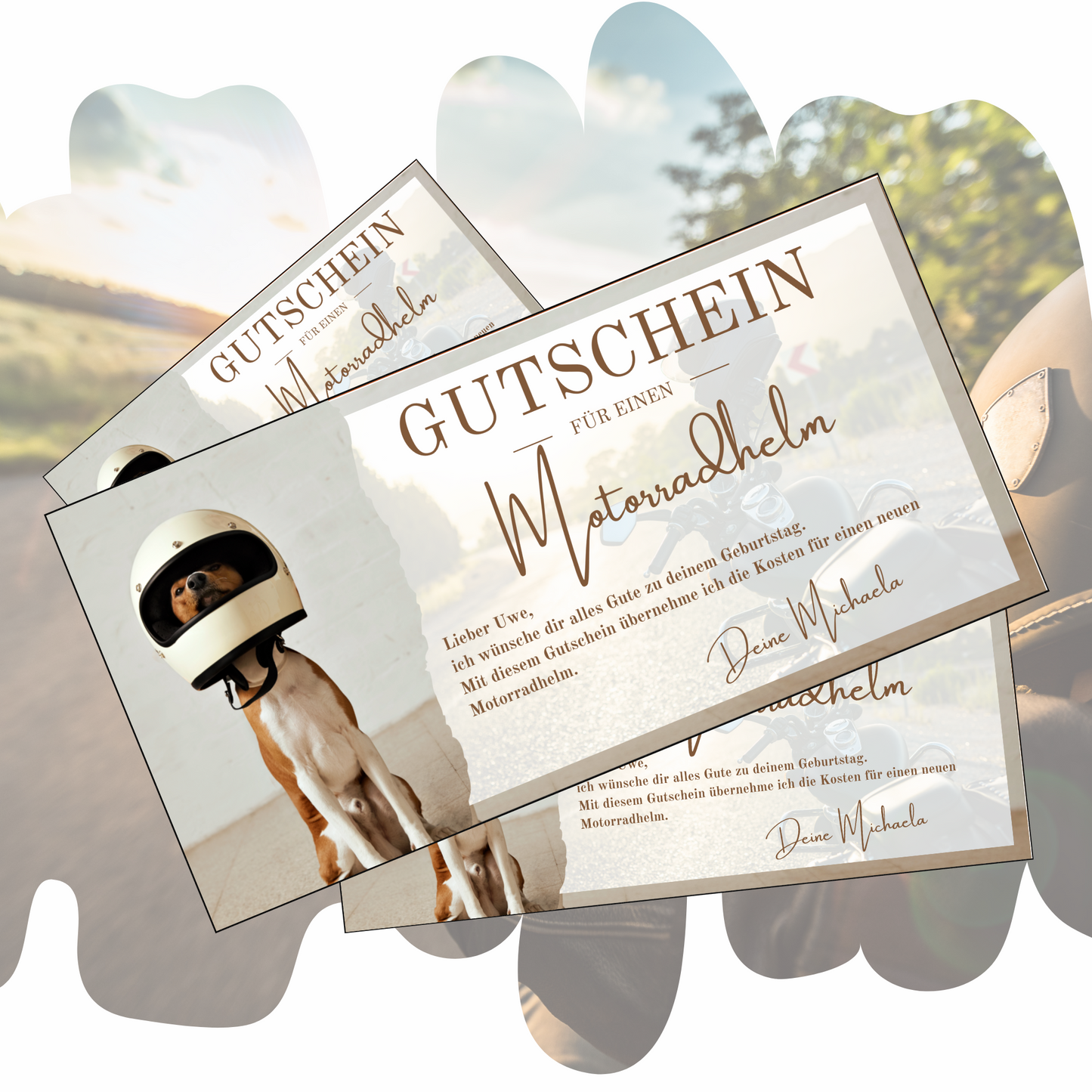 Gutschein - Motorradhelm Geschenkgutschein
