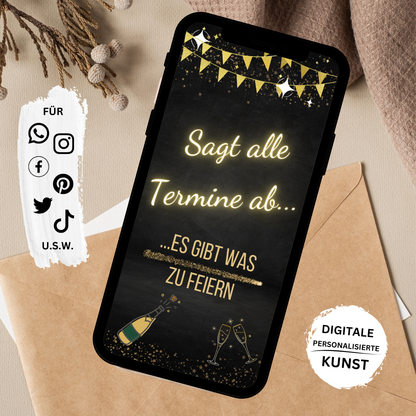 eCARD - Animierte Einladungskarte Geburtstag