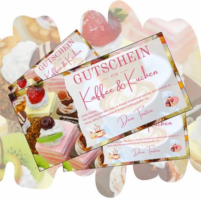 Gutschein - Kaffee und Kuchen Geschenkgutschein