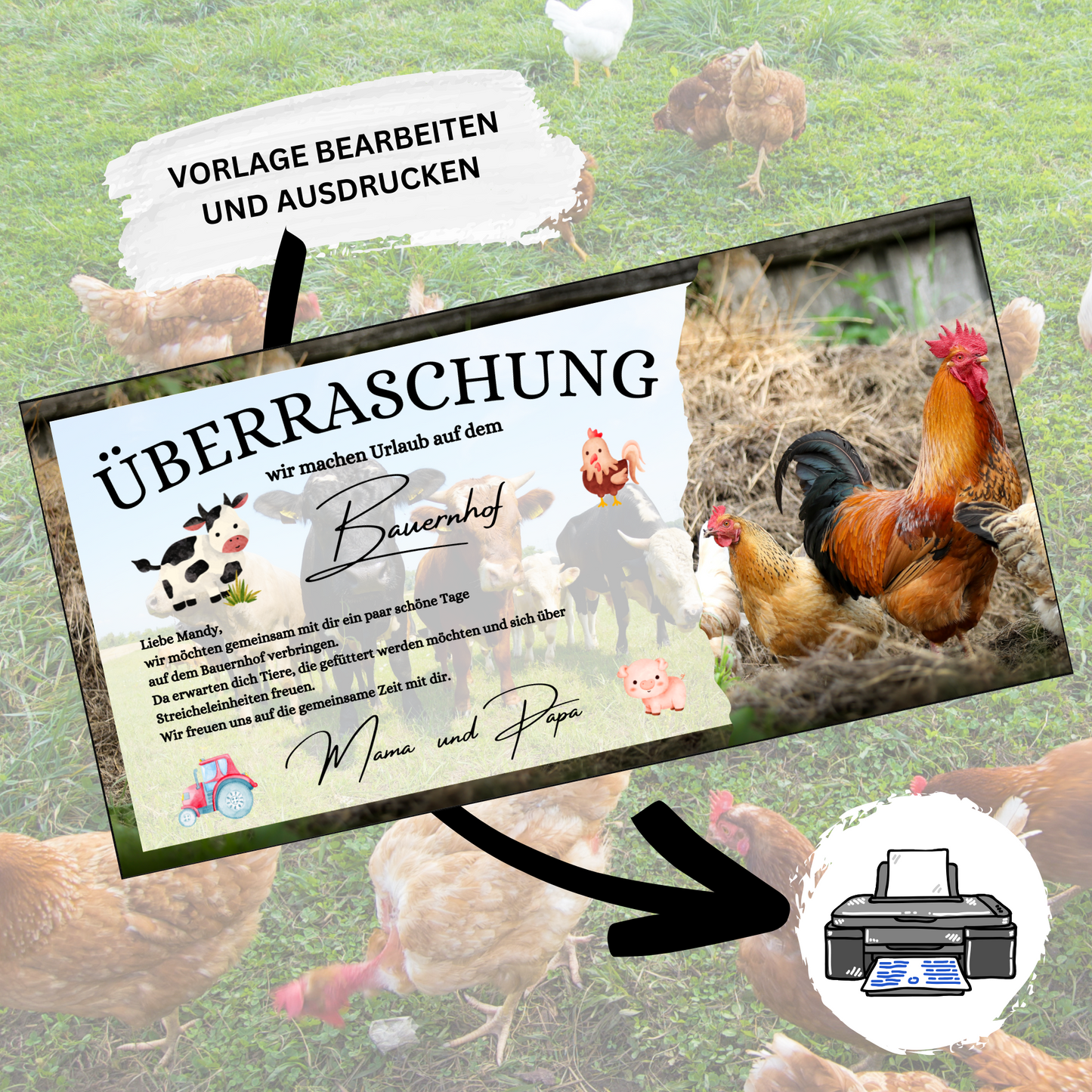 Gutschein - Urlaub Bauernhof