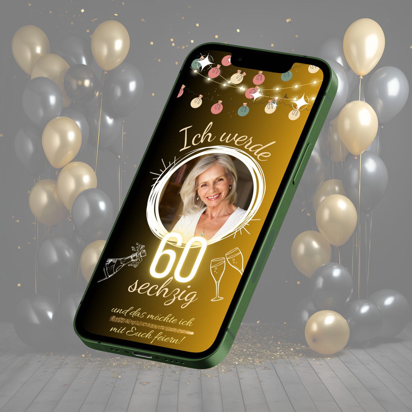 eCARD - Animierte Einladungskarte Geburtstag