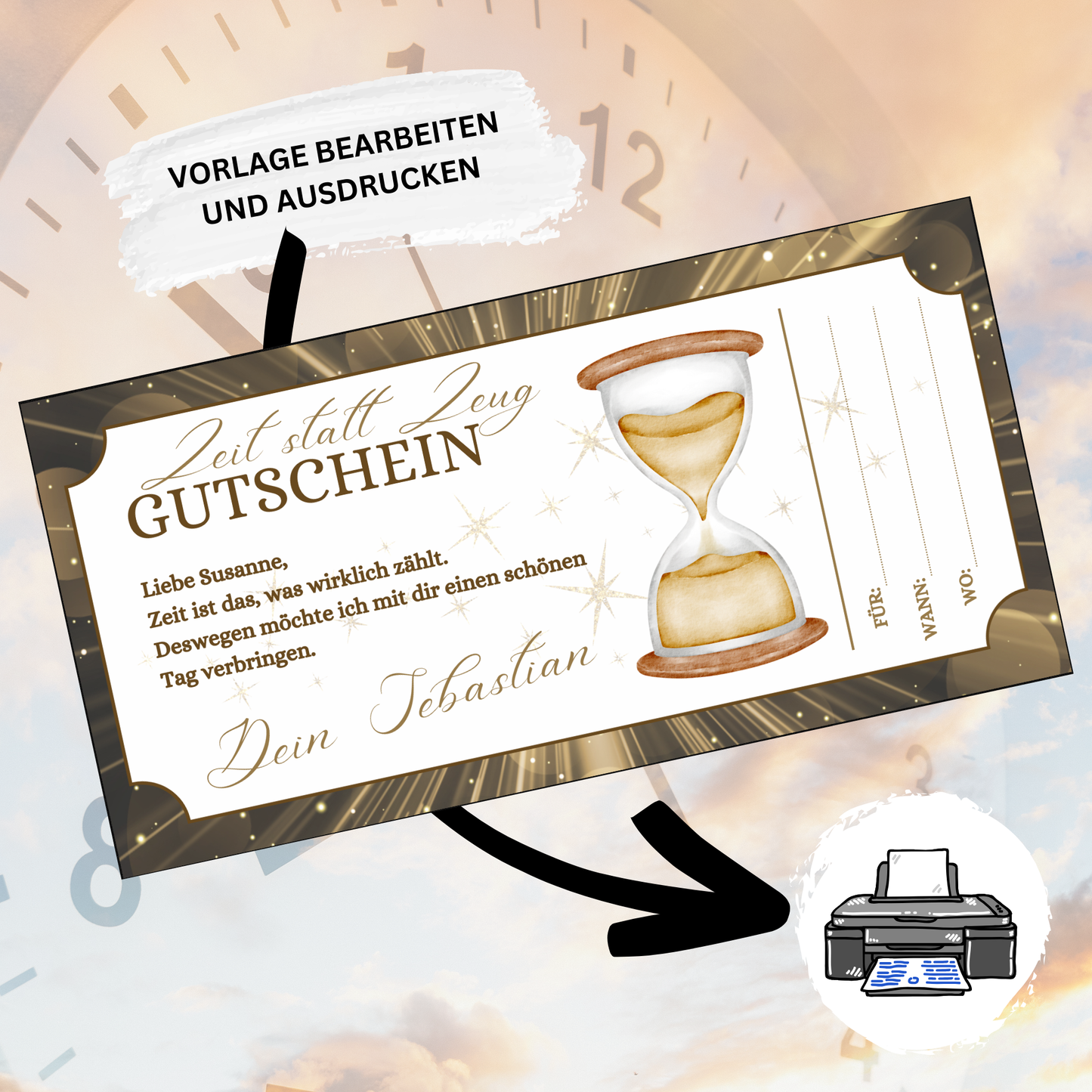Gutschein - Gemeinsame Zeit statt Zeug als Geschenkidee