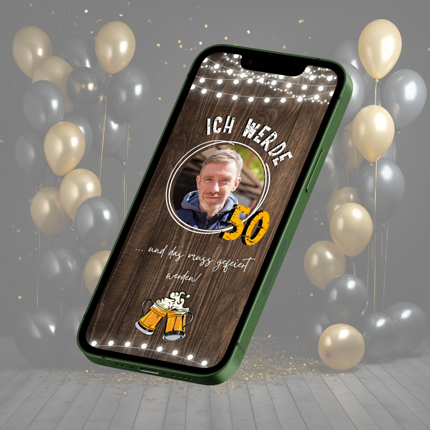 eCARD - Animierte Einladungskarte Geburtstag