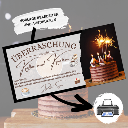 Gutschein - Kaffee und Kuchen Geschenkgutschein
