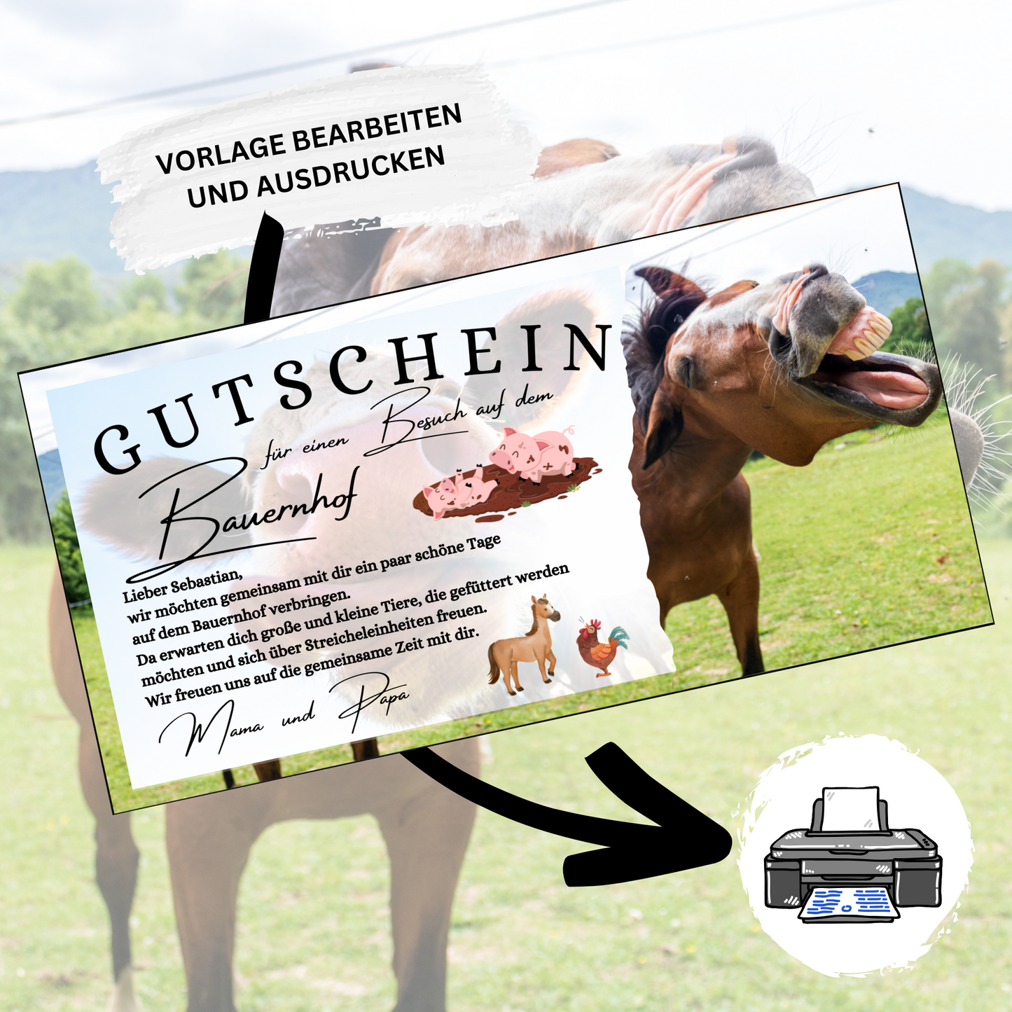 Gutschein - Urlaub Bauernhof