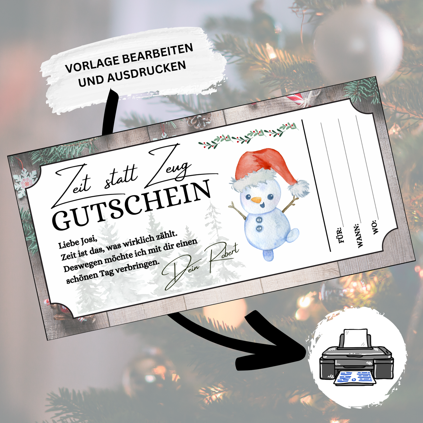 Gutschein - Gemeinsame Zeit statt Zeug als Geschenkidee
