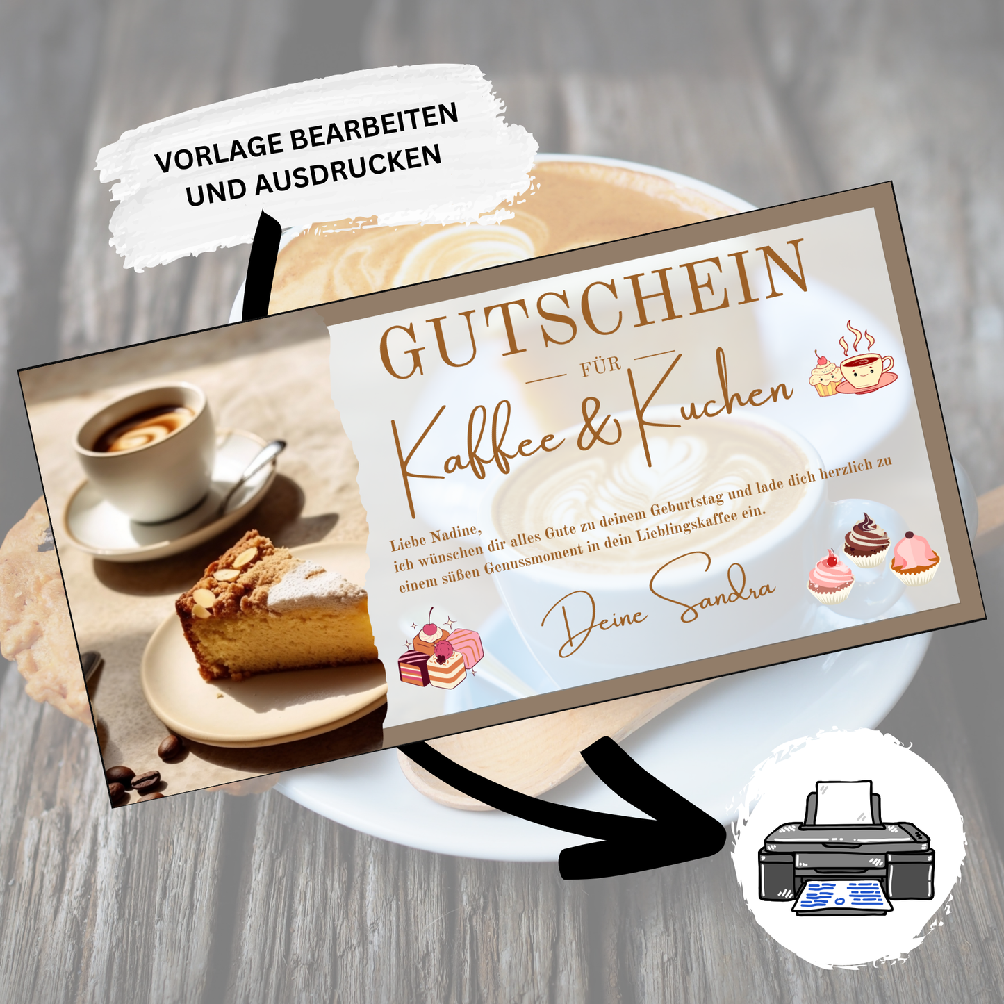 Gutschein - Kaffee und Kuchen Geschenkgutschein