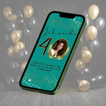 eCARD - Animierte Einladungskarte Geburtstag