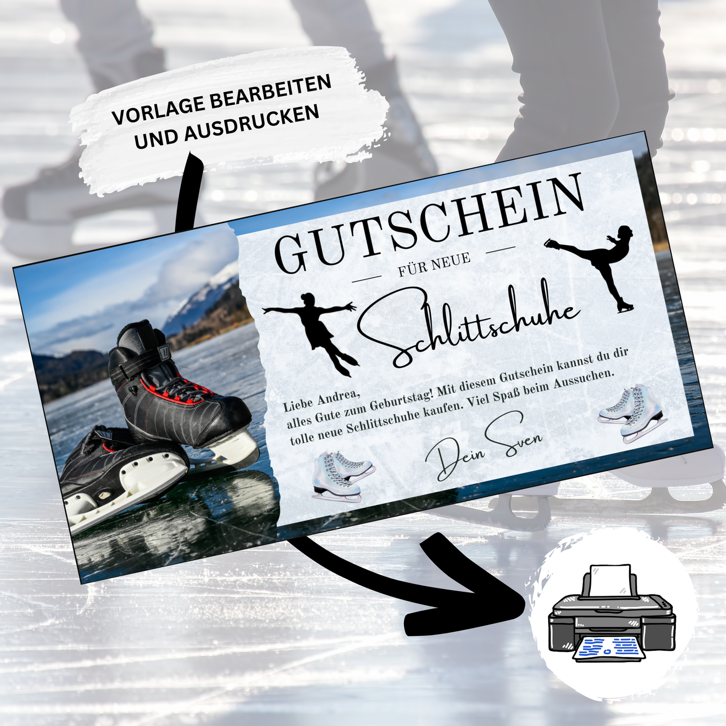 Gutschein - Schlittschuhlaufen Erlebnisgutschein
