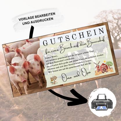 Gutschein - Urlaub Bauernhof