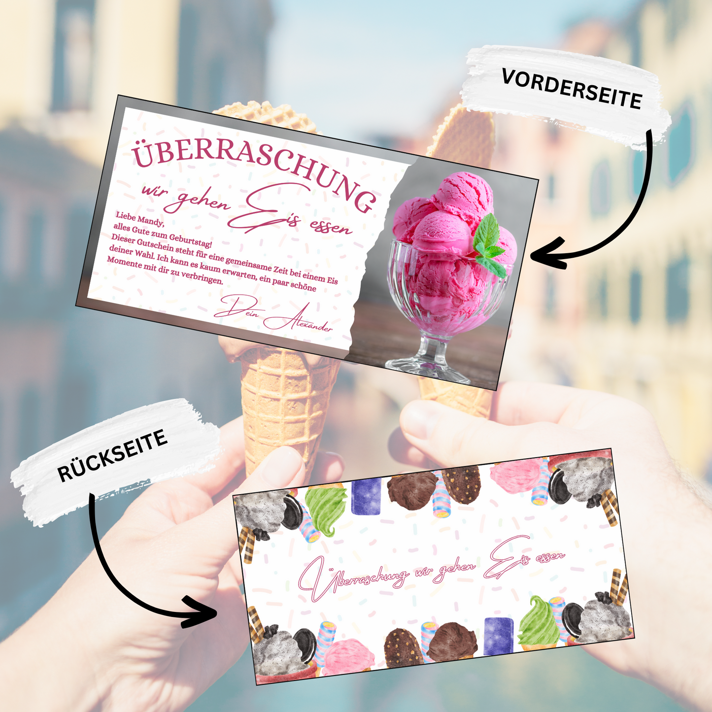 Gutschein - Eis Essen Geschenkgutschein