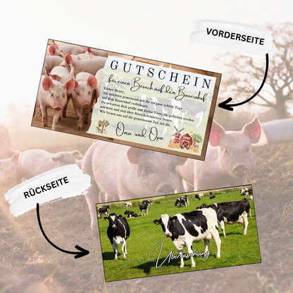 Gutschein - Urlaub Bauernhof