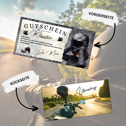Gutschein - Motorradhelm Geschenkgutschein