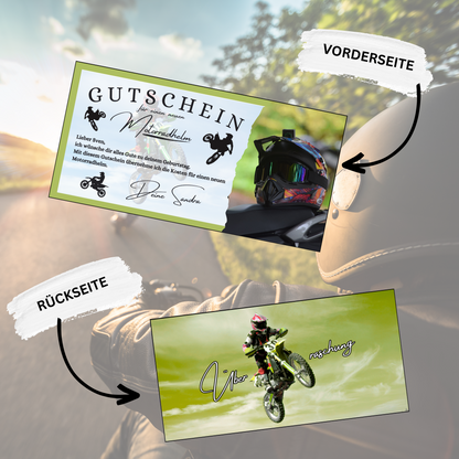 Gutschein - Motorradhelm Geschenkgutschein