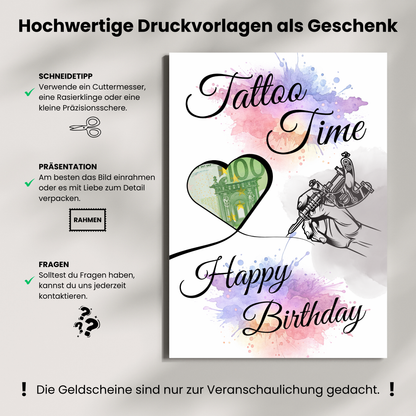 Geldgeschenk - Wunscherfüller Geschenkidee für ein Tattoo