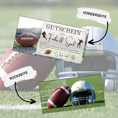 Gutschein - American Football Geschenkgutschein