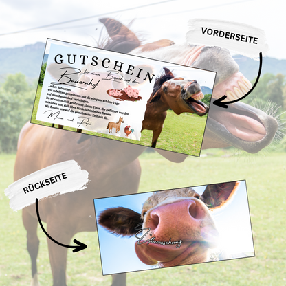 Gutschein - Urlaub Bauernhof