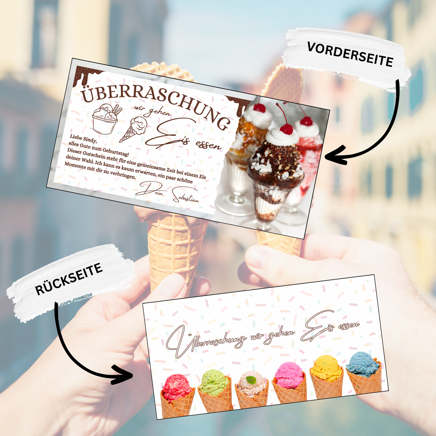 Gutschein - Eis Essen Geschenkgutschein