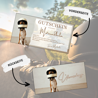 Gutschein - Motorradhelm Geschenkgutschein