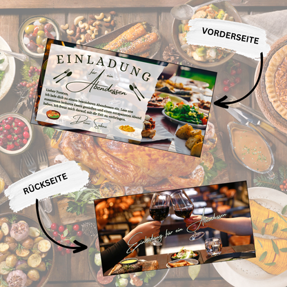 Gutschein - Abendessen Geschenkgutschein Geburtstag