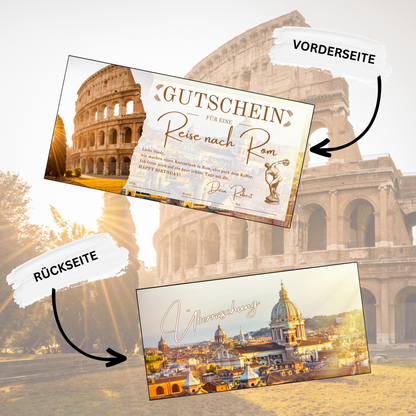 Gutschein - Städtetrip Rom Italien Reisegutschein