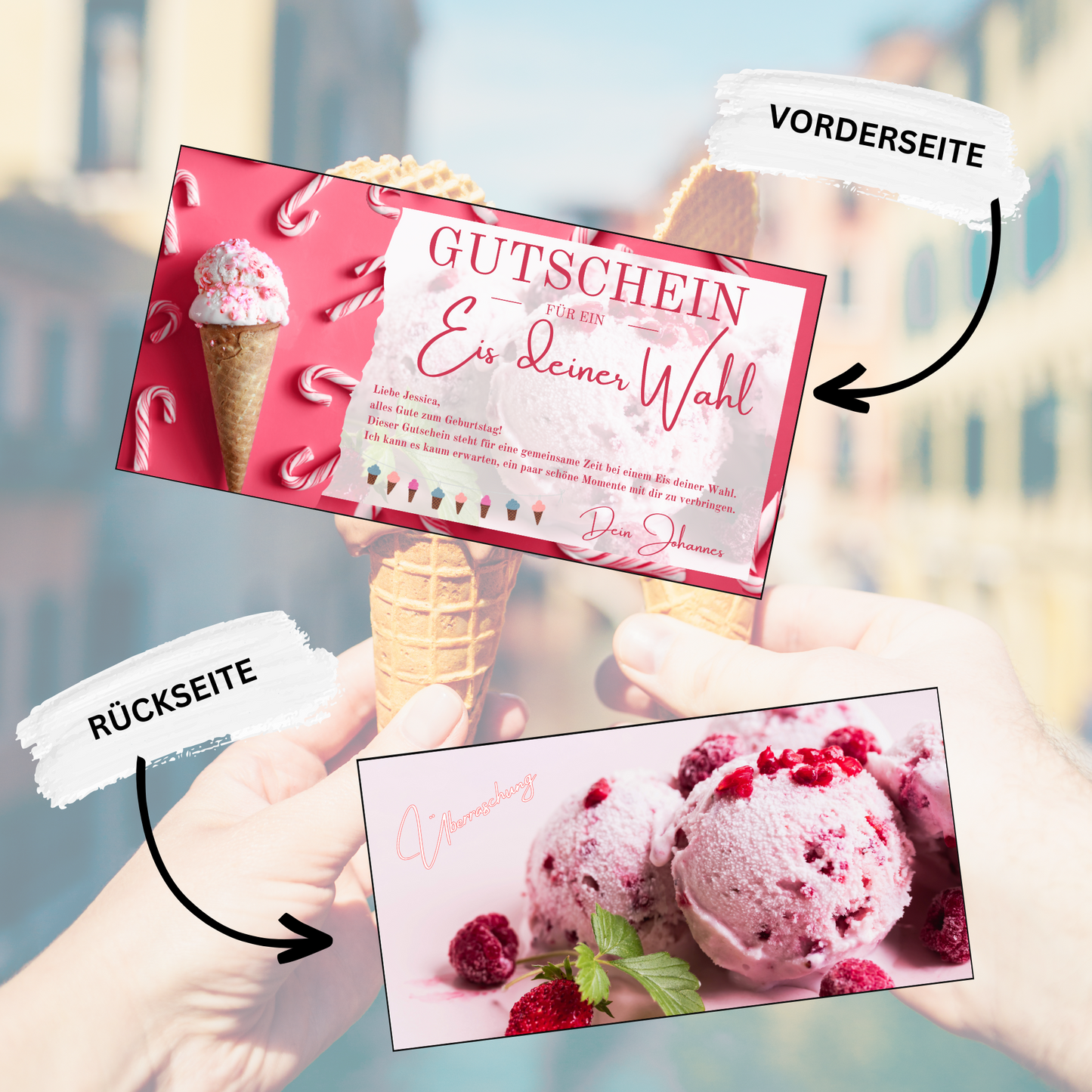 Gutschein - Eis Essen Geschenkgutschein