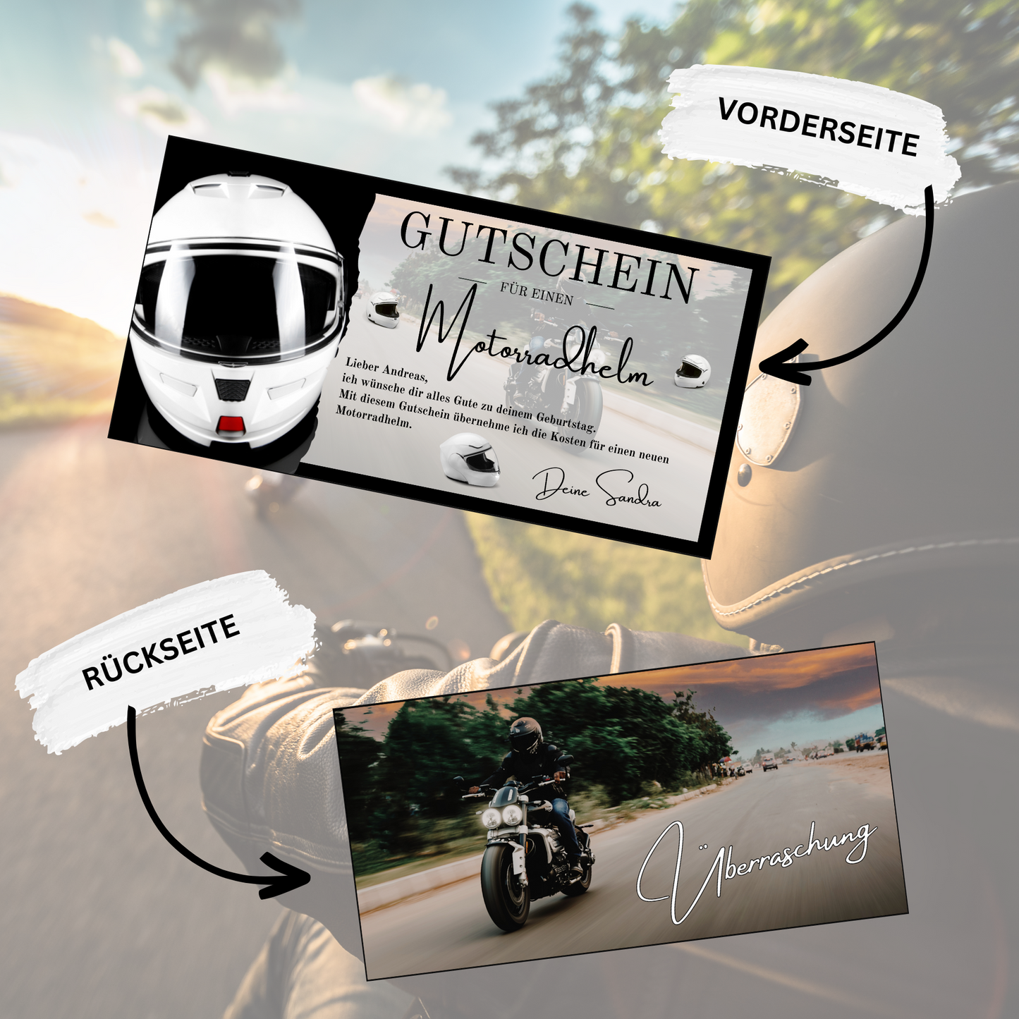Gutschein - Motorradhelm Geschenkgutschein