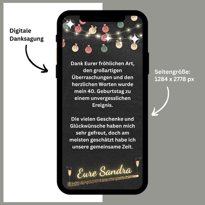 eCARD - Danksagung Geburtstag Jugendweihe