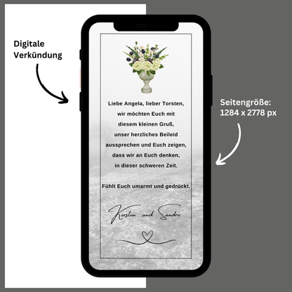 eCARD - Beileidsbekundung und Trauerkarte