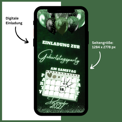 eCARD - Animierte Einladungskarte Geburtstag