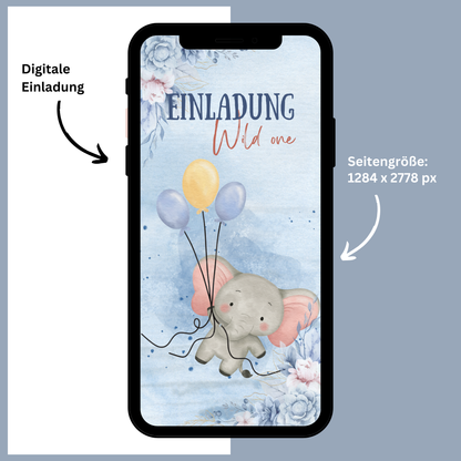 eCARD - Animierte Kindergeburtstags Party Einladungskarte