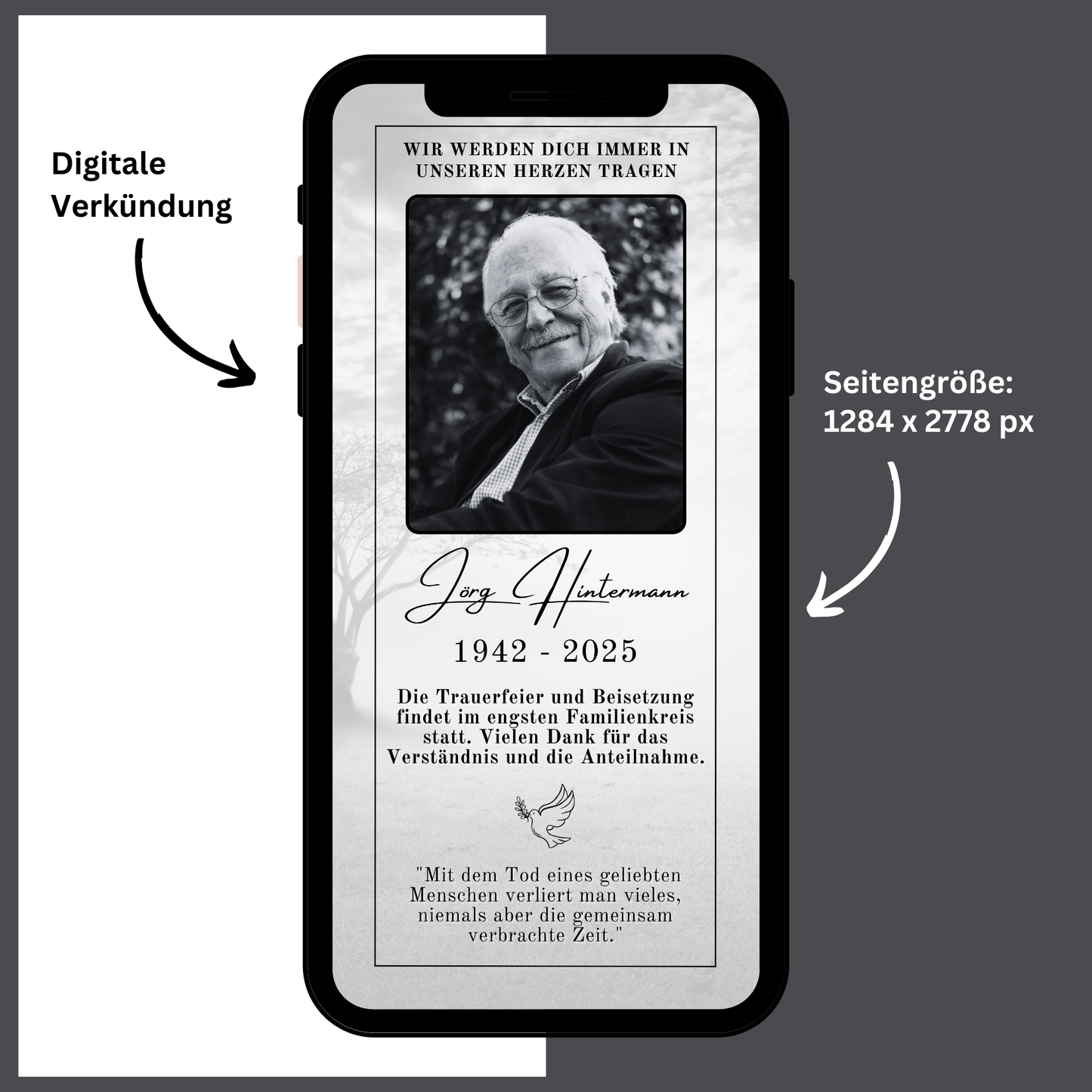 eCARD - Trauerkarte und Beileidsbekundung