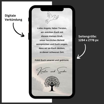 eCARD - Beileidsbekundung und Trauerkarte
