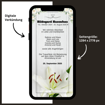 eCARD - Trauerkarte und Beileidsbekundung
