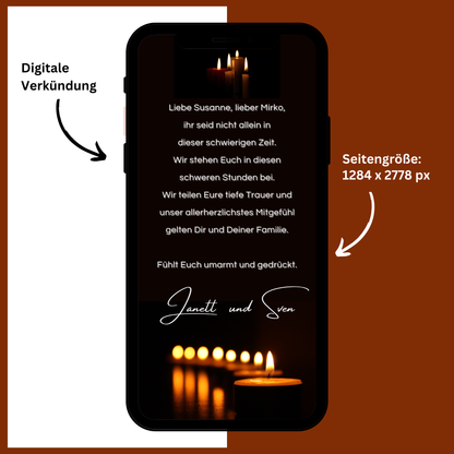 eCARD - Beileidsbekundung und Trauerkarte